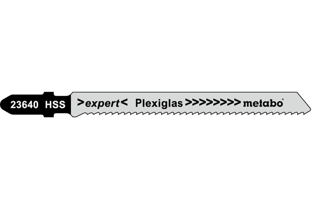 5 Decoupeerzaagbladen Plexiglas Expert 74/2,0mm