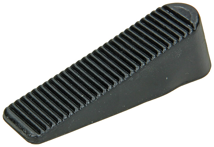 Rubber Deurwig Zwart 100x25mm