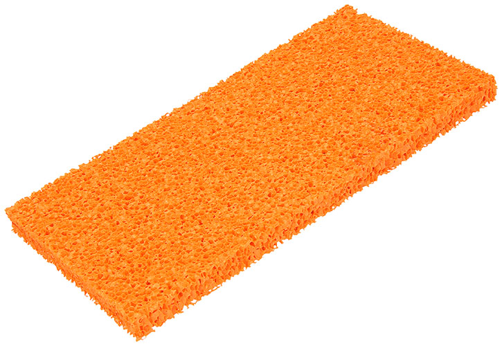 Oranje Spons Voor Plakspaan 140x280mm-20mm