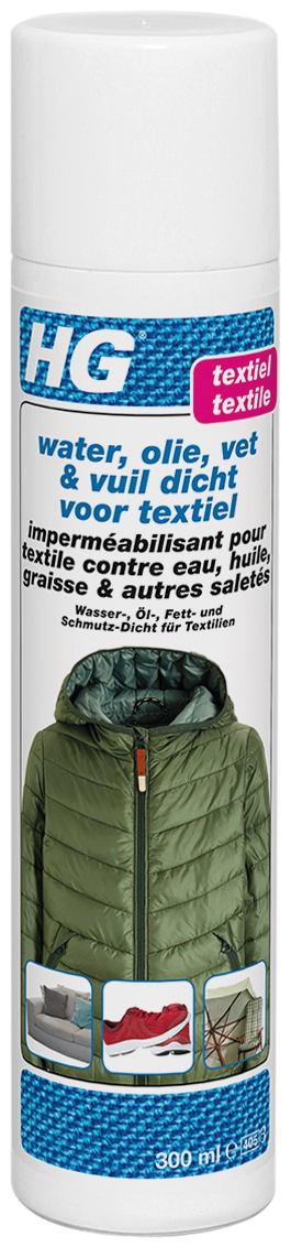 Hg Imperméabilisant Pour Textile Contre Eau, Huile, Graisse & Autres Saletés 300ml