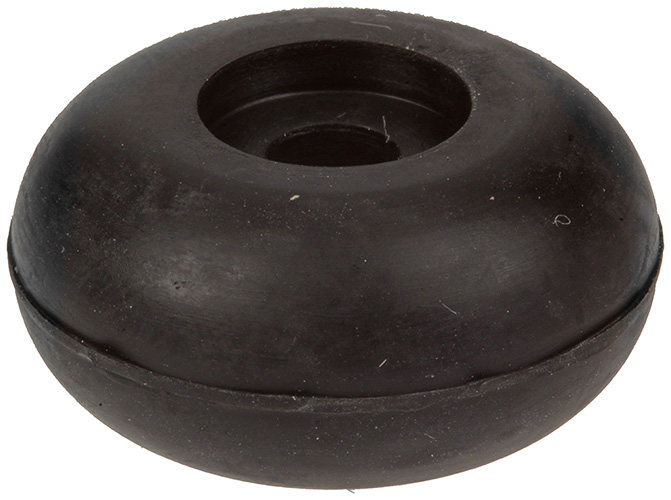 Rubber Deurstoppen Zwart+plug 30mm - 2st